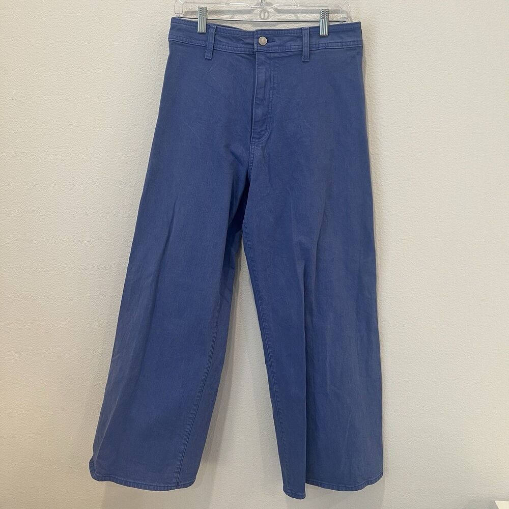 Universal Threads Sailor Wideleg High Rise Cobalt Blue Jeans sz 10 Preppy
